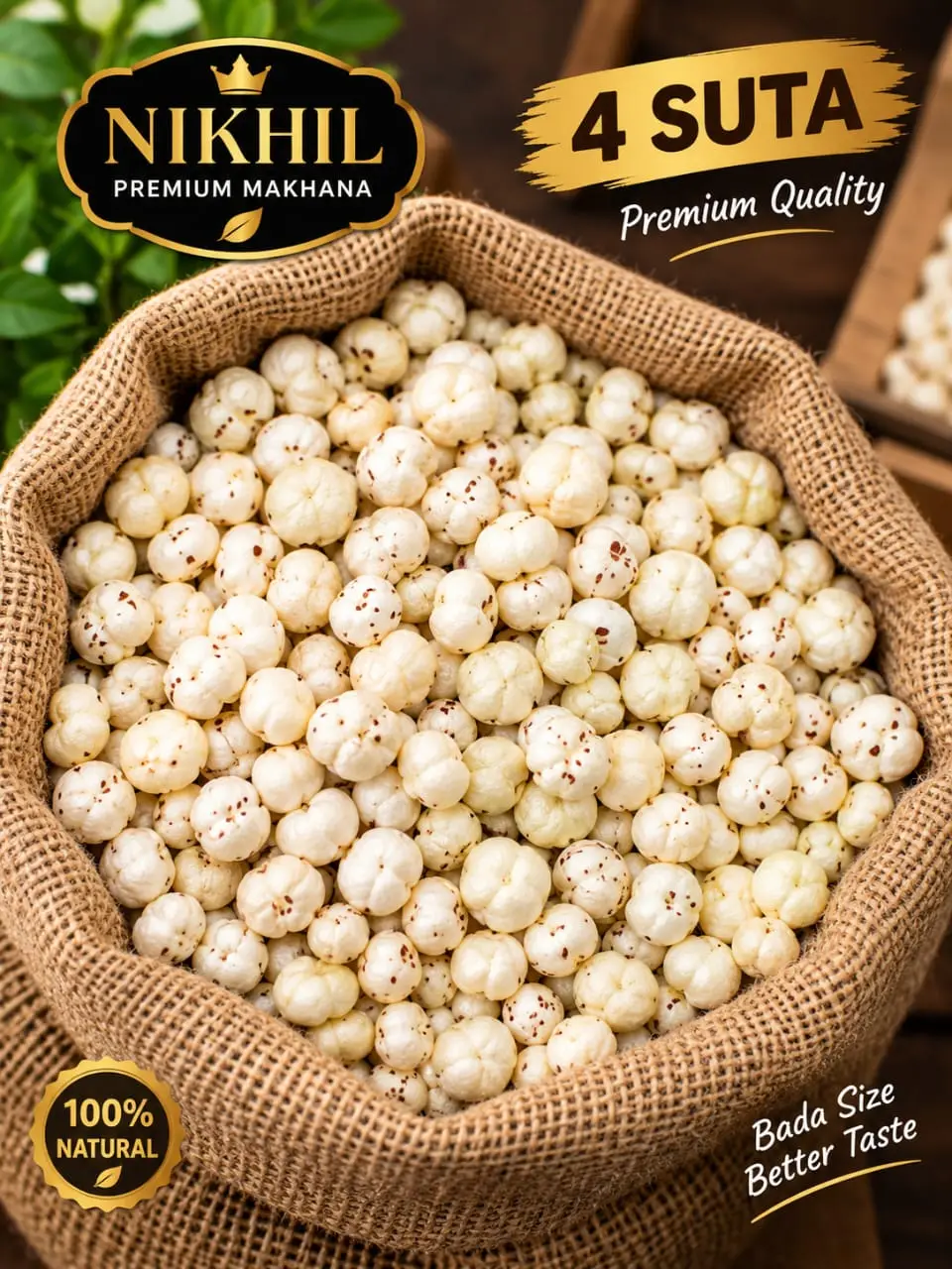4 Suta premium makhana